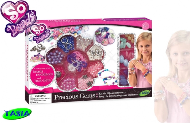 Set de cuentas Tasia: gemas brillantes