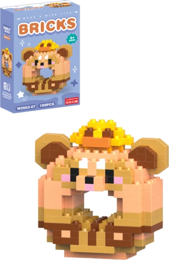 Set de construcción donut mapache (199 piezas)