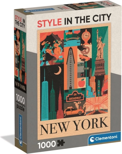 Puzzle Clementoni Nueva York – iconos de la ciudad 1000 piezas