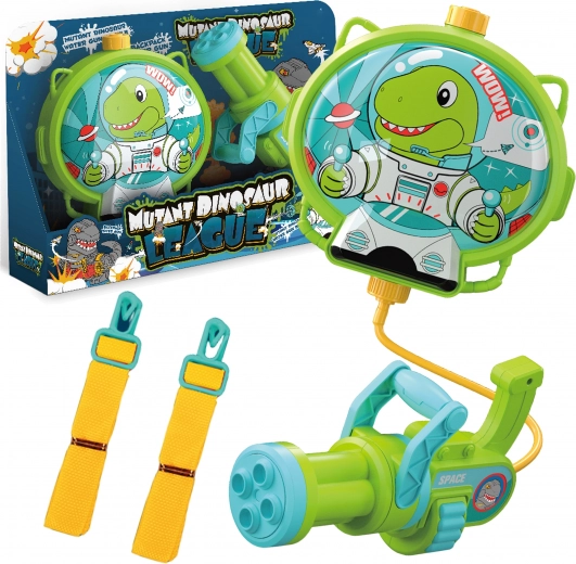 Pistola de agua Woopie con mochila dinosaurio