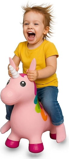 Unicornio saltador HoppyDoo con bomba de inflado
