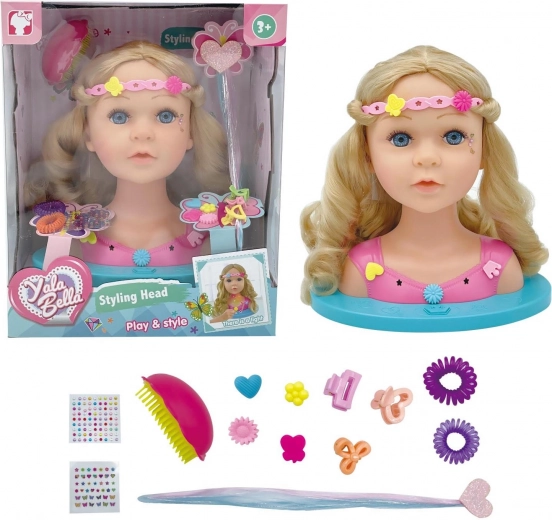 Cabeza para peinar con efectos 24 cm