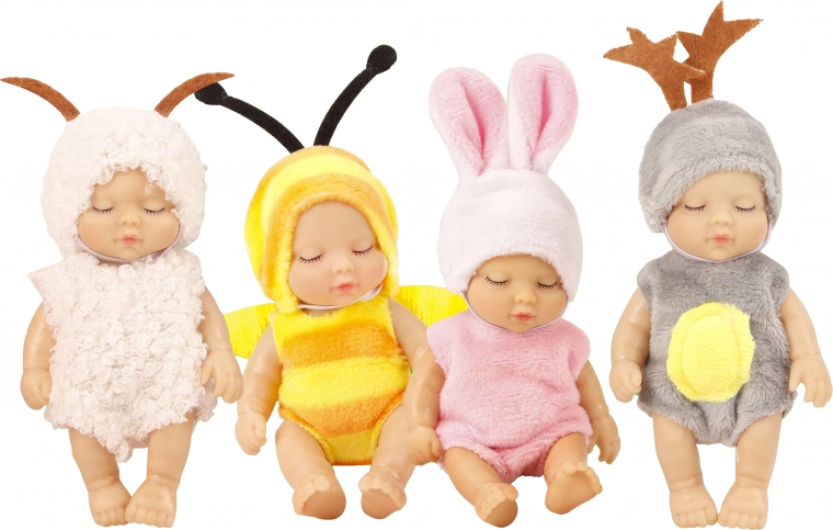Muñeco bebé con ropa con motivos de animales