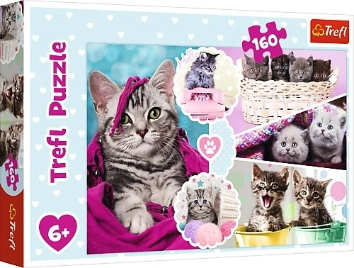 Puzzle Trefl de adorables gatitos, 160 piezas