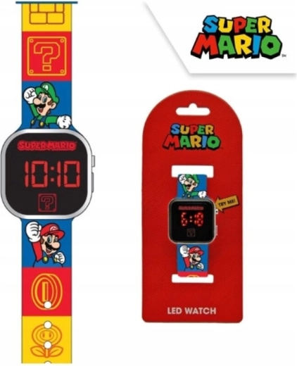 Reloj digital LED infantil Super Mario