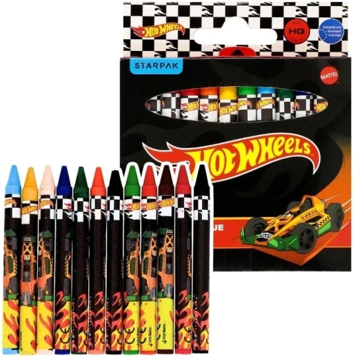 Ceras Hot Wheels Black, 12 colores