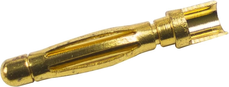 Conector dorado de 2 mm