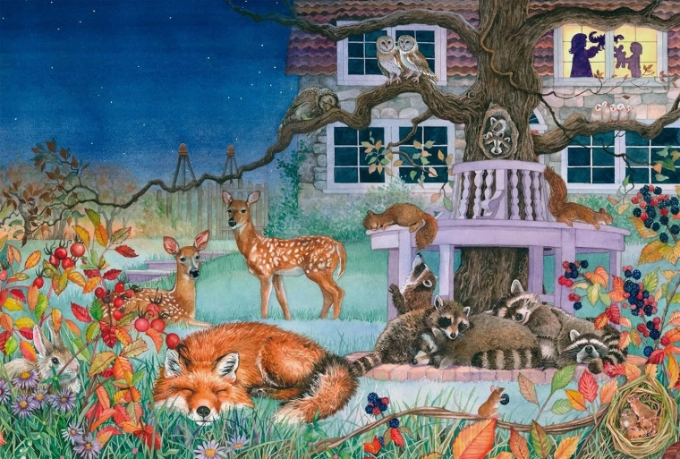 Puzzle Visita nocturna 100 piezas SCHMIDT