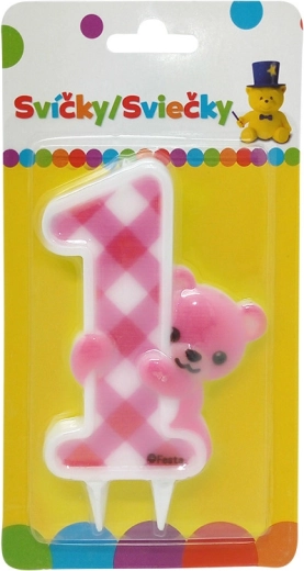 Vela Osito Jumbo para Niñas