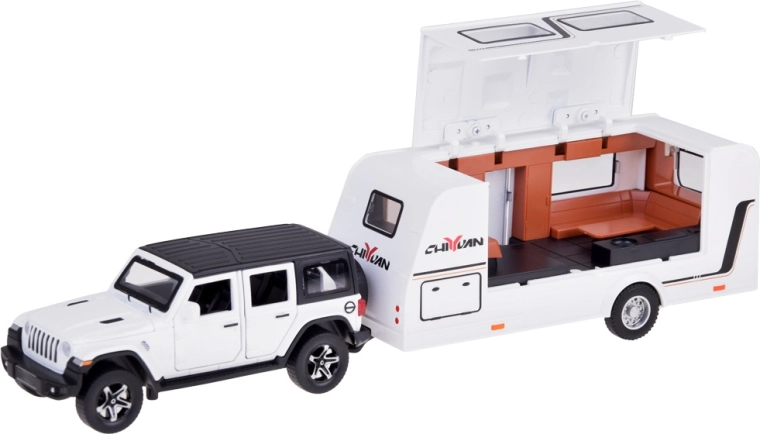 Caravana abatible con equipamiento