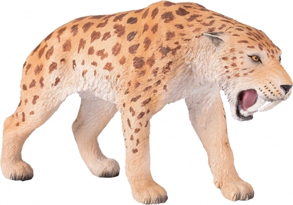 Figura realista de tigre dientes de sable