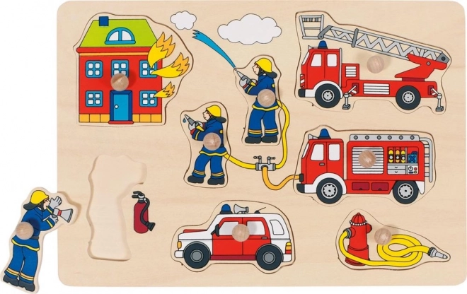 Rompecabezas con asas Bomberos
