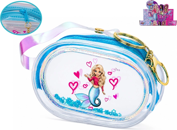 Cartera infantil holográfica Mermaid Stars 8,5 cm