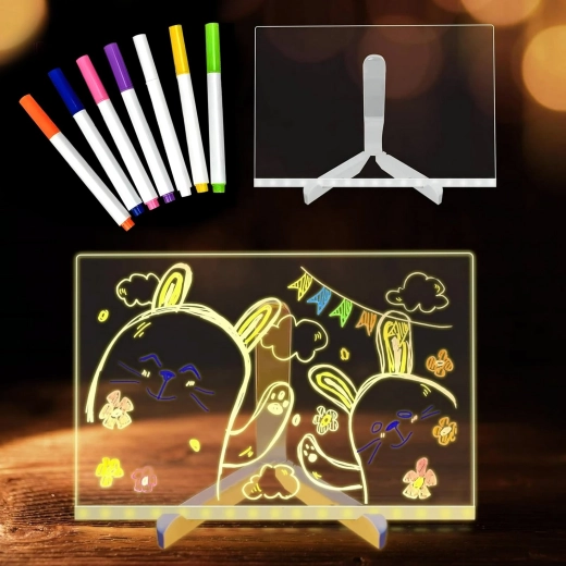 Panel acrílico iluminado para dibujos llamativos