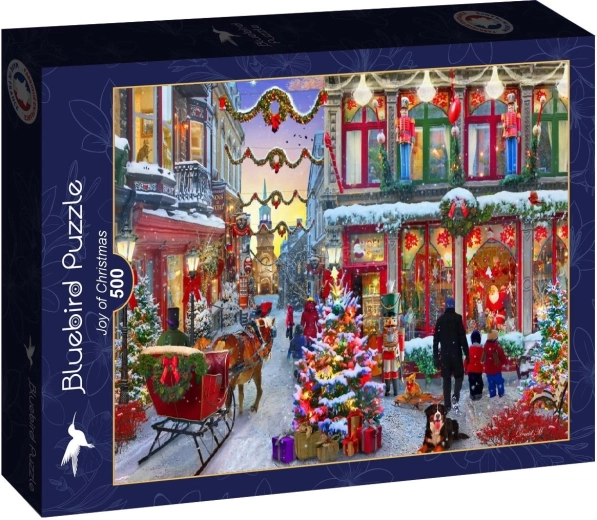 Puzzle Bluebird Alegría navideña 500 piezas