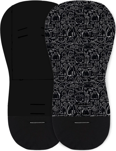 Petite&Mars colchoneta para carrito Foamy black cats