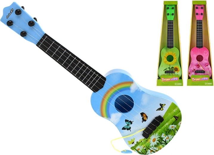 Guitarra ukelele infantil de 48 cm – juguete colorido para pequeños músicos