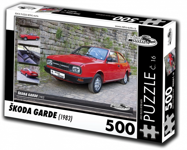 RETRO-AUTA Puzzle Škoda Garde 1983 500 piezas