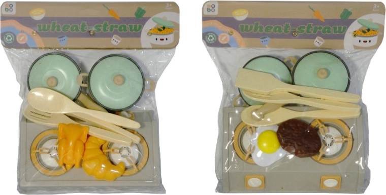 Set de cocina infantil con placa de cocción y accesorios