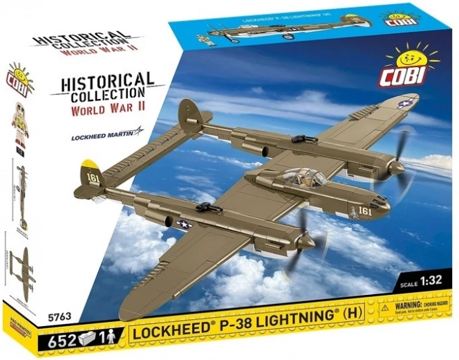 Kit de construcción del avión Lockheed P-38H Lightning