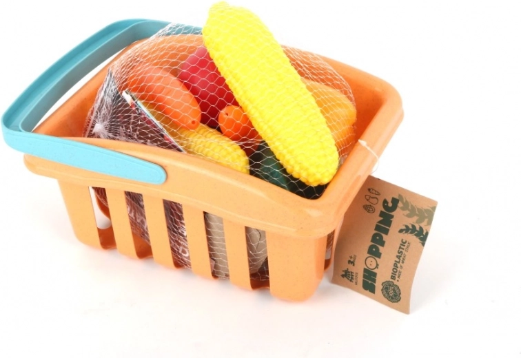 Set de juego de frutas de material de trigo, 17 piezas