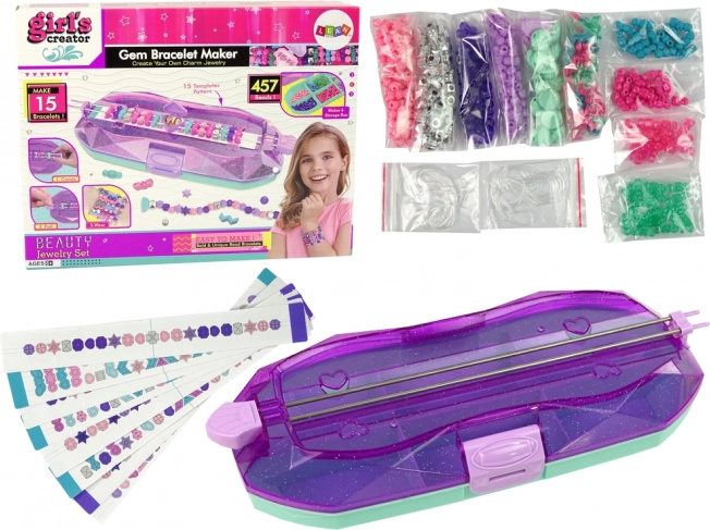 Kit para hacer pulseras con cuentas de colores Kreator