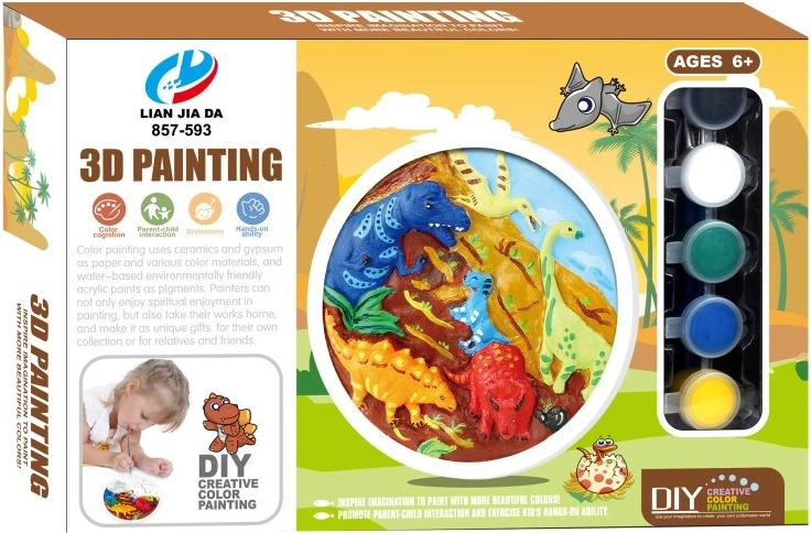 Set para pintura 3D – dinosaurios