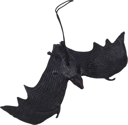 Murciélago de goma negro 3+