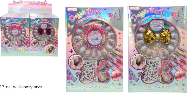 Set colorido de manicura y estilización de uñas para niños