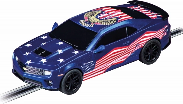 Auto Chevrolet Camaro Stars'n Stripes para pistas de autos de carrera a escala 1:43
