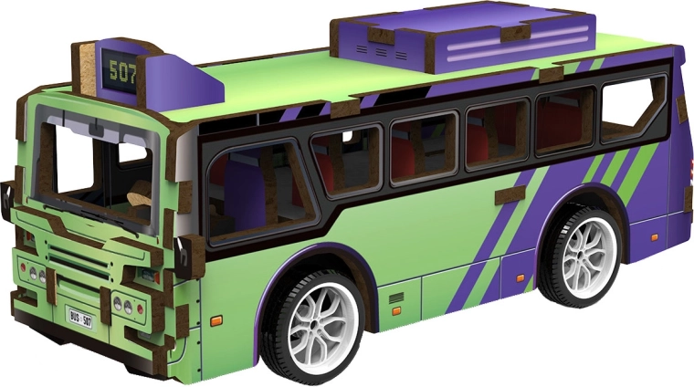 2Kids Toys maqueta 3D de madera autobús