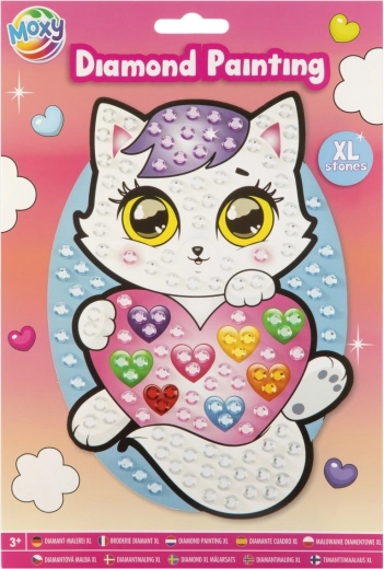 Set creativo de pintura con diamantes Gatita XL