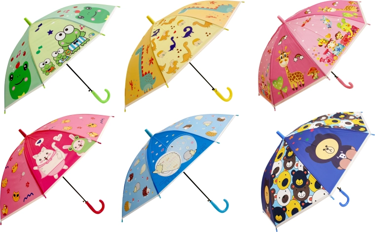 Paraguas infantil colorido de 50 cm - 1 unidad