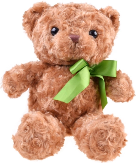 Osito de peluche marrón con lazo Jokomisiada