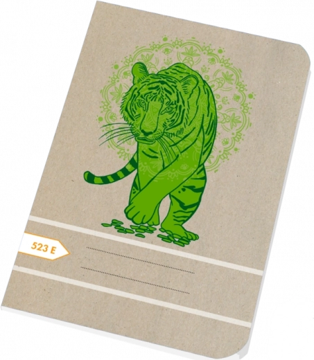 Cuaderno escolar A5 con líneas de 12 mm – tigre
