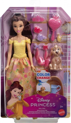 Disney Princesa Belle con perrito – set de baño y estilismo