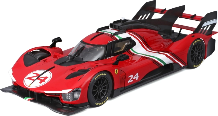 Bburago Ferrari 499P Modificata 1:18 modelo de carreras rojo