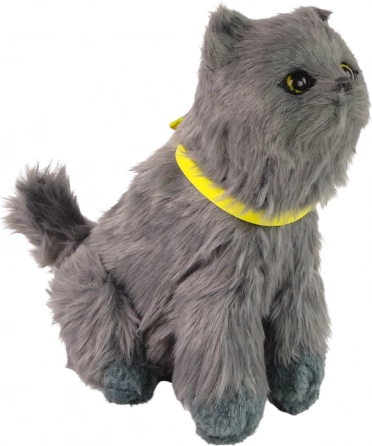 Gatito de peluche interactivo: maúlla, mueve la cabeza y la cola