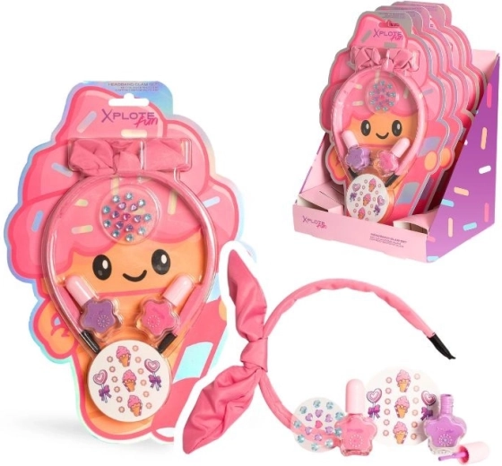 Set de esmaltes de uñas con diadema Heladito - 1 unidad