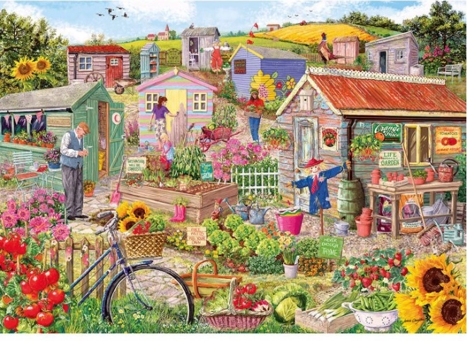 Puzzle La vida en el jardín, 1000 piezas