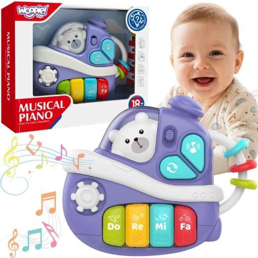 WOOPIE BABY piano musical interactivo con forma de barco
