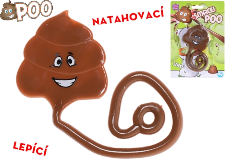 Caca adhesiva y estirable de 32 cm – juguete divertido para niños