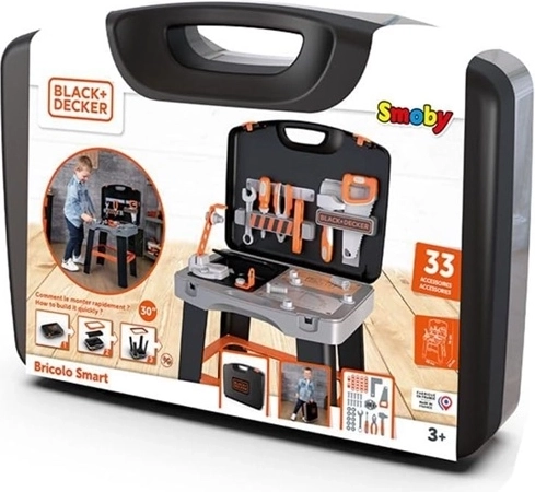 Banco de trabajo infantil Smoby Black+Decker Bricolo Smart
