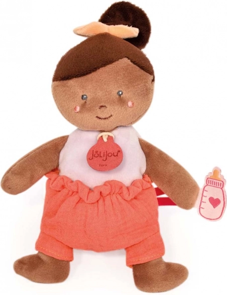 Muñeca Doudou Jolijou 18 cm naranja