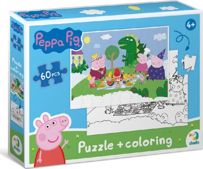 Puzzle reversible DODO Peppa Pig 60 piezas – Pícnic