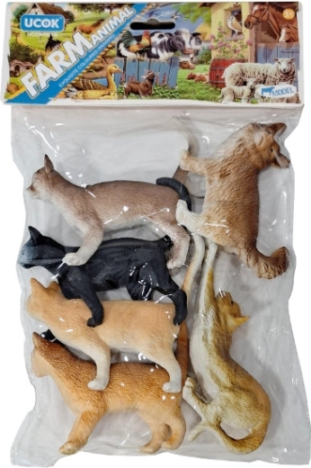 Gatos en una bolsa – set de figuras realistas de gatos