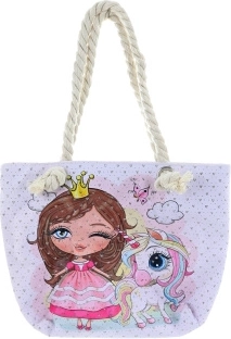 Bolso bandolera de princesa con unicornio