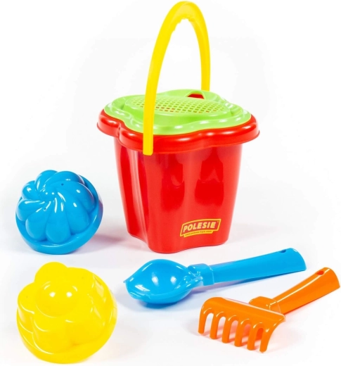Cubo con colador para aún más diversión