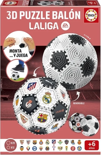 Educa puzzle 3D Build&Play balón de fútbol La Liga 32 piezas