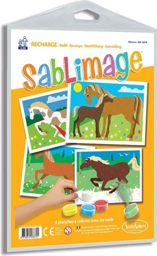 Sentosphere Sablimage imágenes de arena caballos